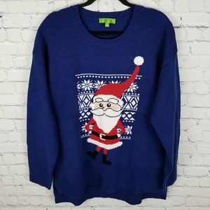 Holiday "ugly" Christmas Santa sweater